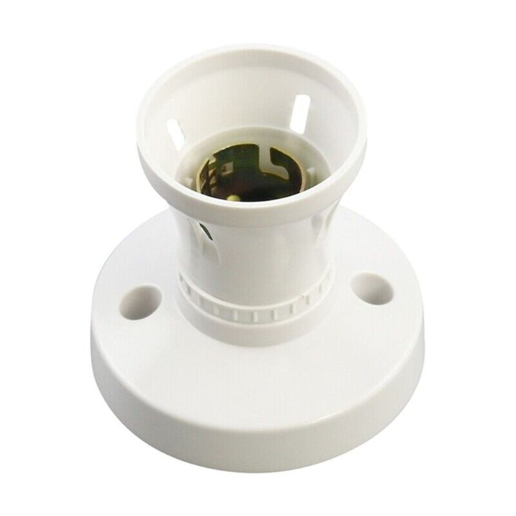 B22 White Lamp holder bulb socket